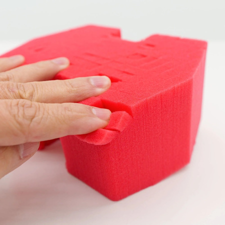 Optimum Big Red Sponge 2.0 - bezpieczna gąbka do mycia, dedykowana do mycia bezwodnego
