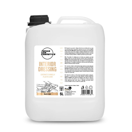 Feniks Interior Dressing Coconut&Wanilla 5L - dressing do wnętrza, wykończenie satynowe