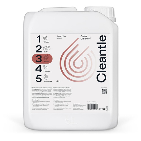 Cleantle Glass Cleaner2 5L - czyszczenie szyb i szkła