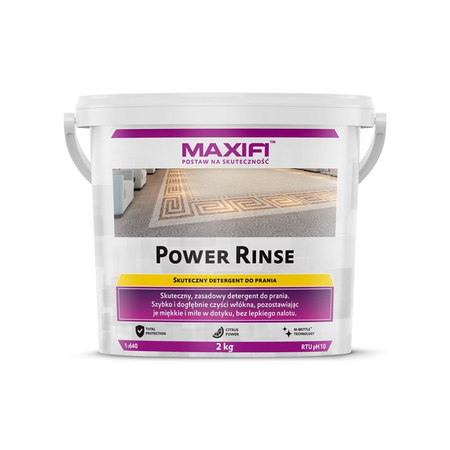Maxifi Power Rinse 2kg - mocny, skoncentrowany środek do prania tapicerki materiałowej