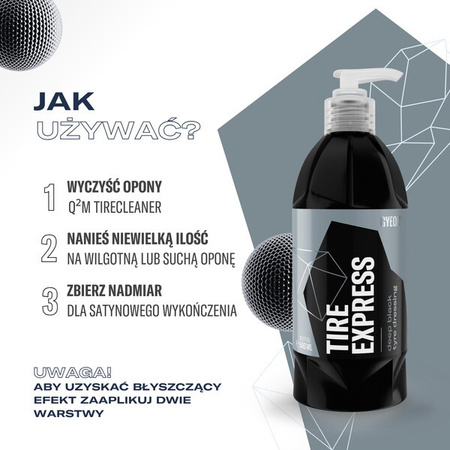Gyeon Q2M Tire Express 500ml - dressing do opon