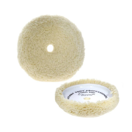 Lake Country Curved Edge Cutting Unsteamed Twisted Wool Pad 165mm - futro polerskie z wełny, zakrzywione