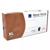 Abena Classic XL 100szt. - bezpudrowe rękawiczki nitrylowe, czarne