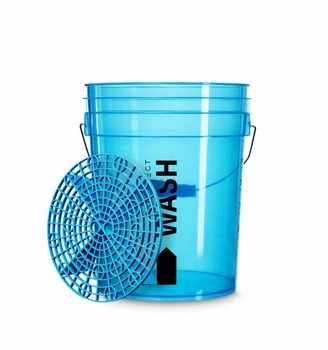 FX Protect Wash Bucket WASH Blue 20L + Dirt Guard - wiadro detailingowe z separatorem
